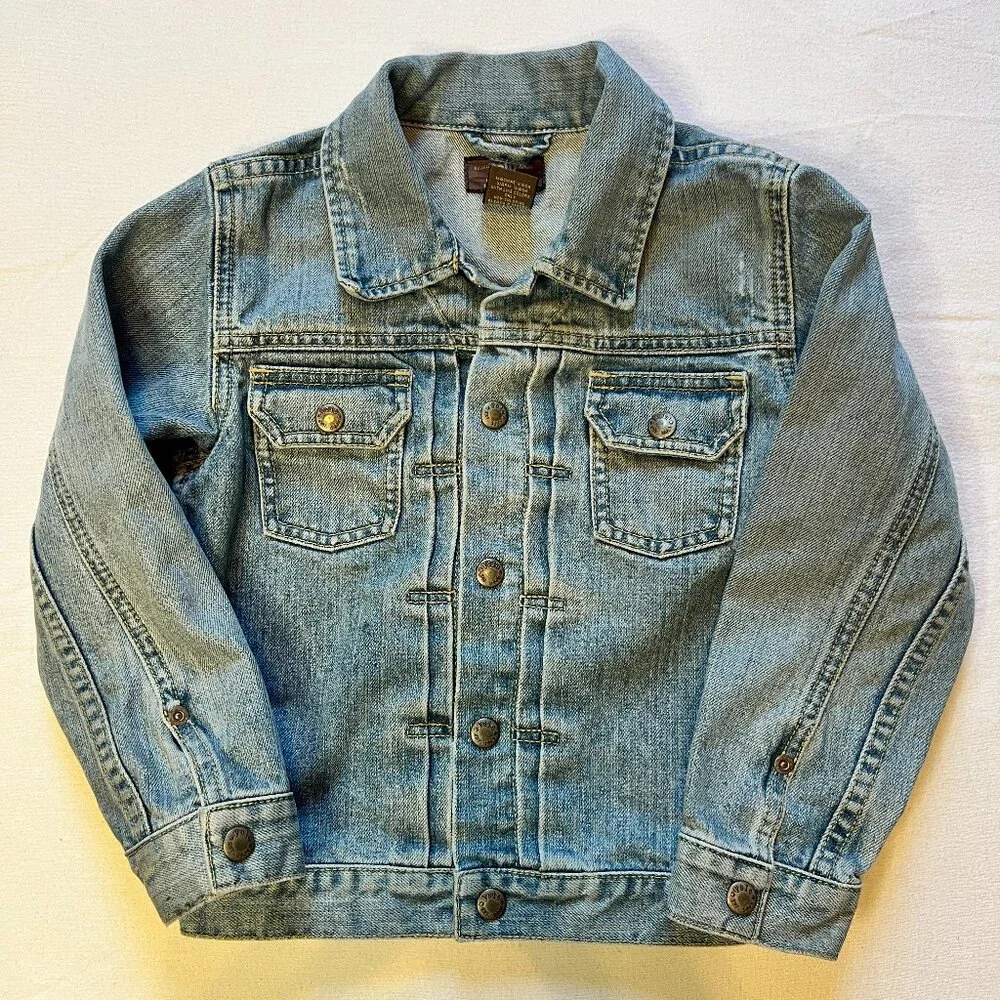 Polo Ralph Lauren American Dungarees Girls Denim Jacket 100% Cotton Size 5‎